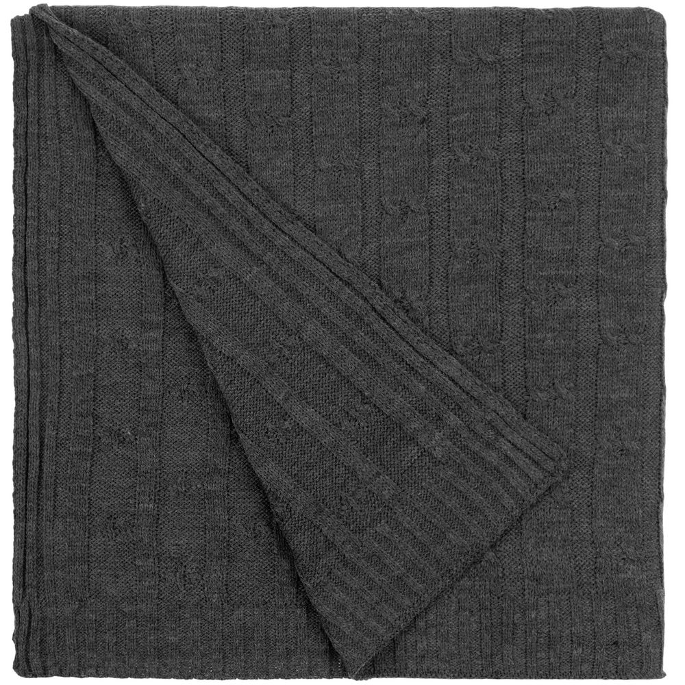 картинка Плед Trenza, темно-серый от магазина