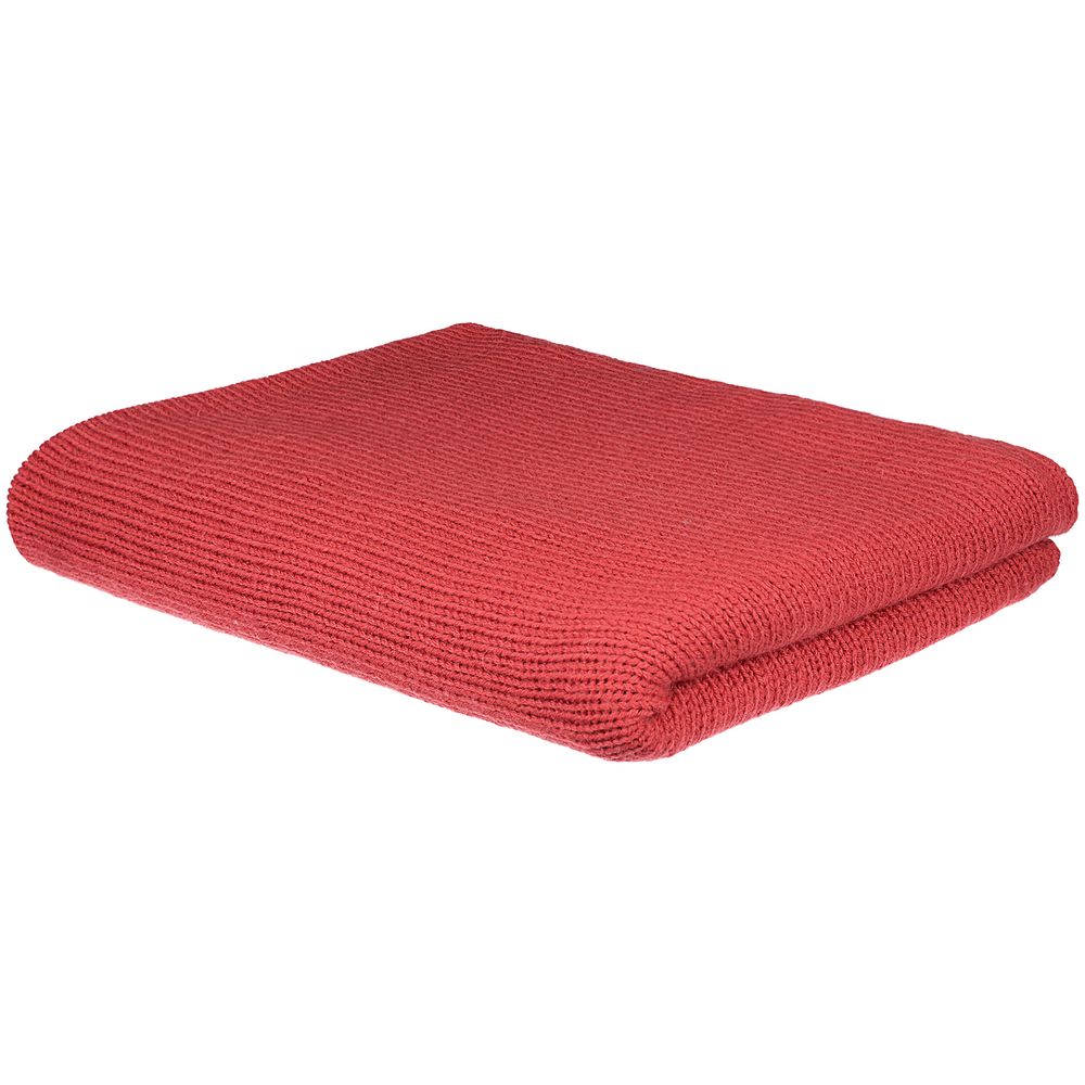 картинка Плед Knitly, красный (коралл) от магазина