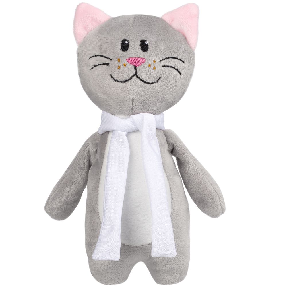 картинка Мягкая игрушка Beastie Toys, котик с белым шарфом от магазина