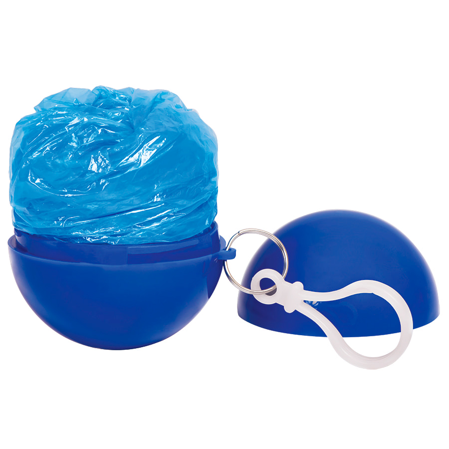 картинка Дождевик "Promo"; синий; универсальный размер, D=6,3 см; полиэтилен, пластик от магазина