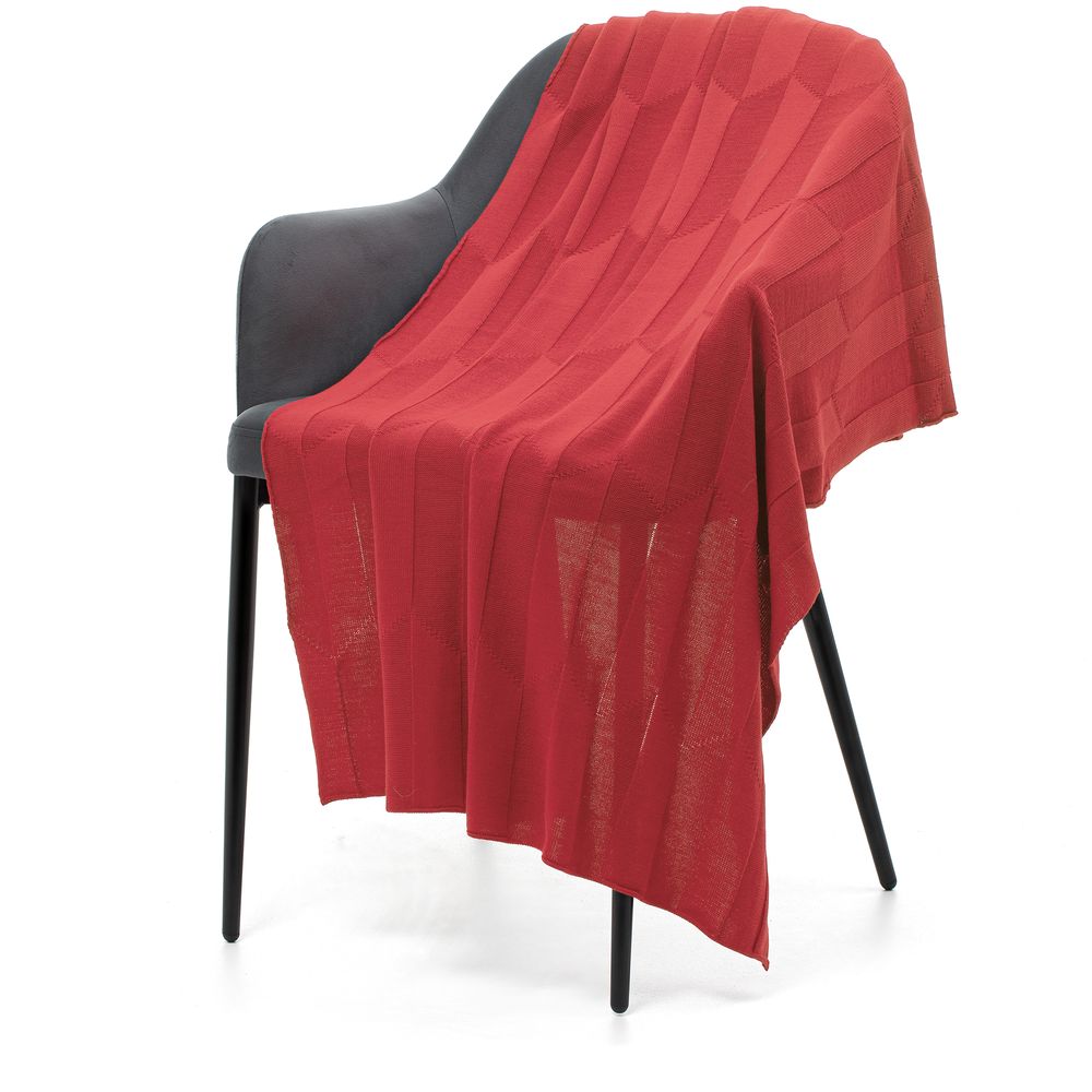 картинка Плед Rombus, темно-розовый (коралл) от магазина