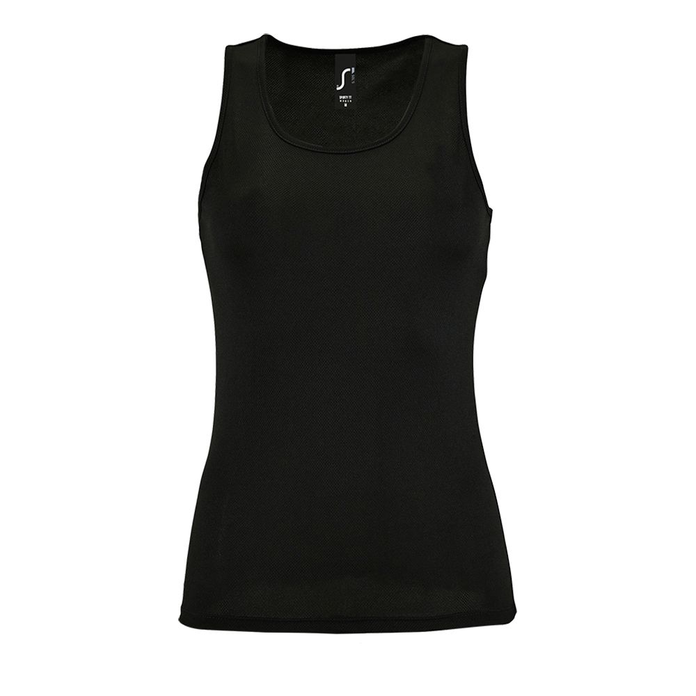 картинка Майка женская Sporty TT Women, черная от магазина