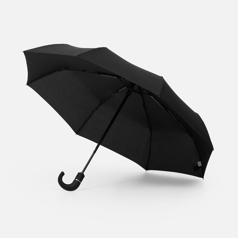 картинка Зонт складной Hooklook, черный от магазина