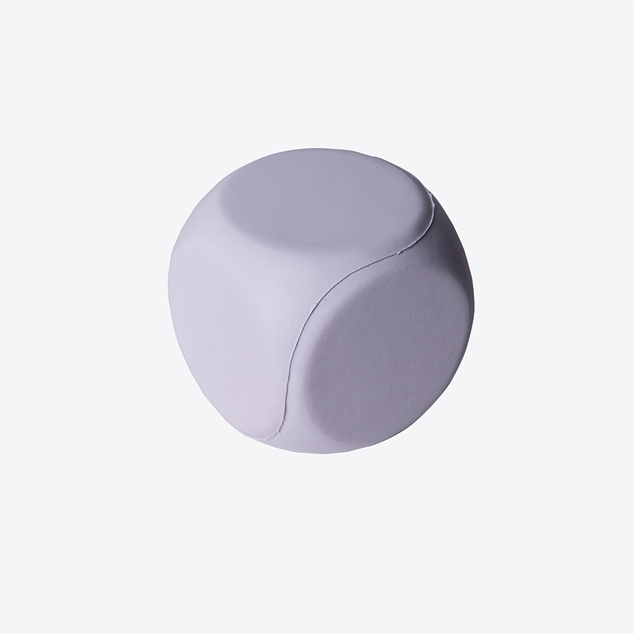 картинка Антистресс "Куб-приниматель решений"; белый; 6х6х6 см; вспененный каучук; тампопечать от магазина