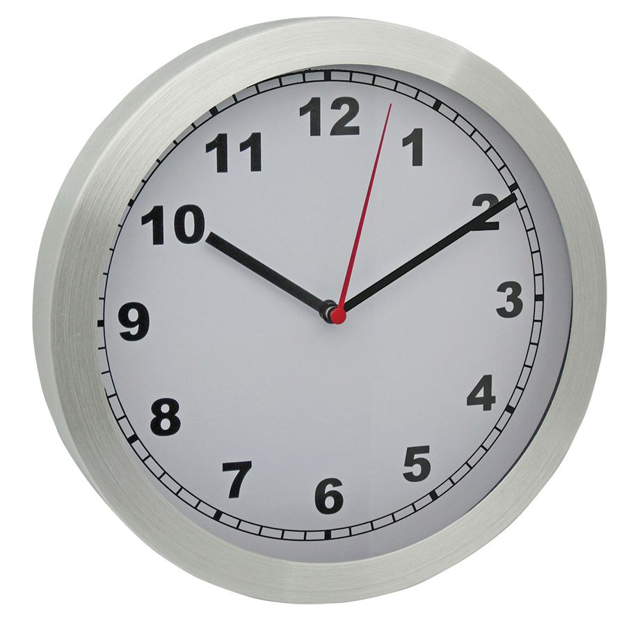 картинка Часы настенные "ТЕМП"; D=25 см; H=4 см; металл; лазерная гравировка от магазина