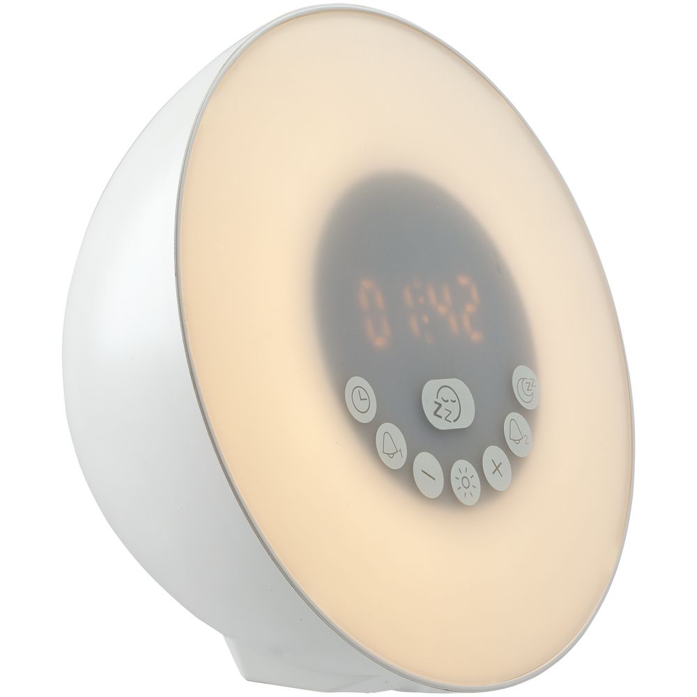 картинка Лампа-колонка со световым будильником dreamTime, ver.2, белая от магазина