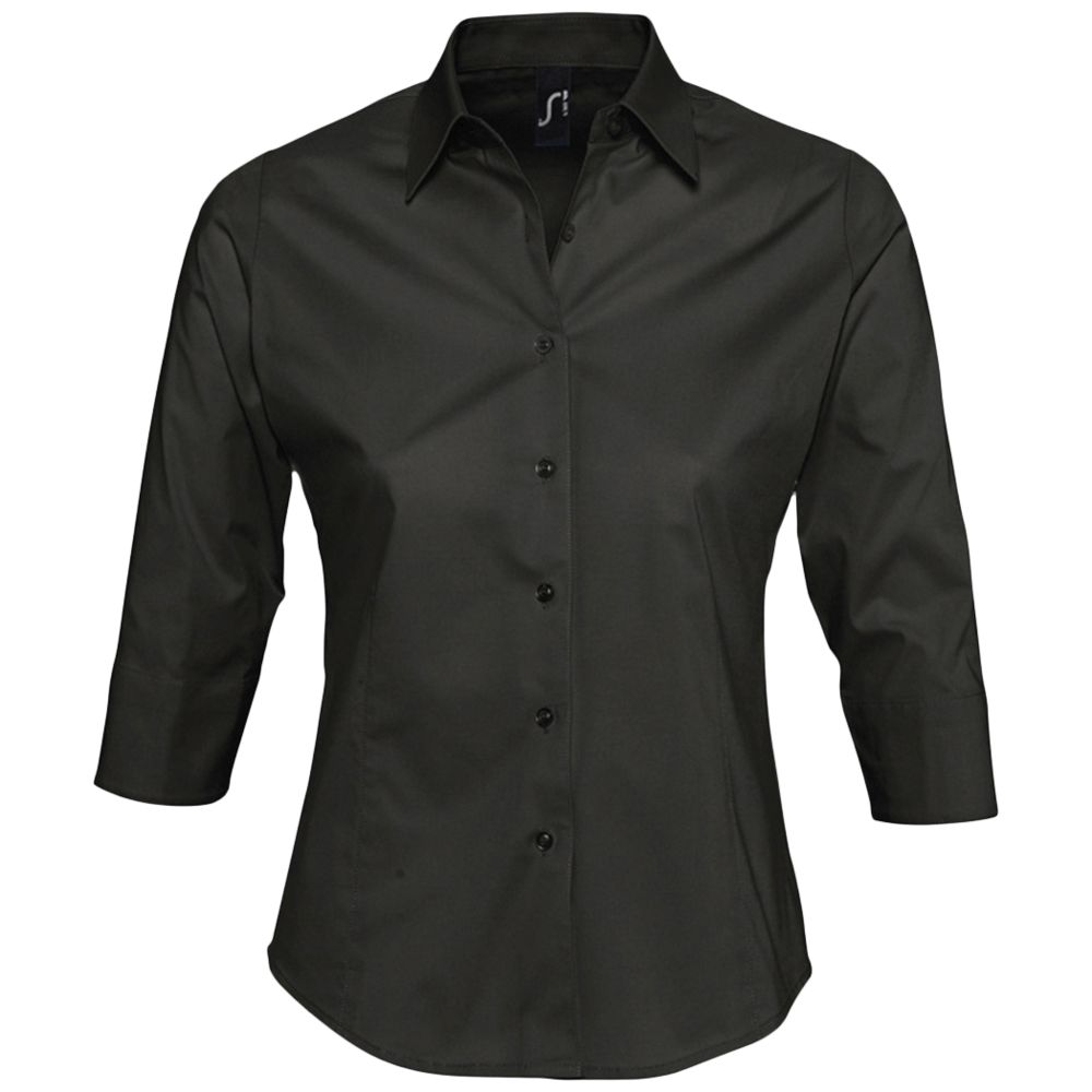 картинка Рубашка женская с рукавом 3/4 Effect 140, черная от магазина