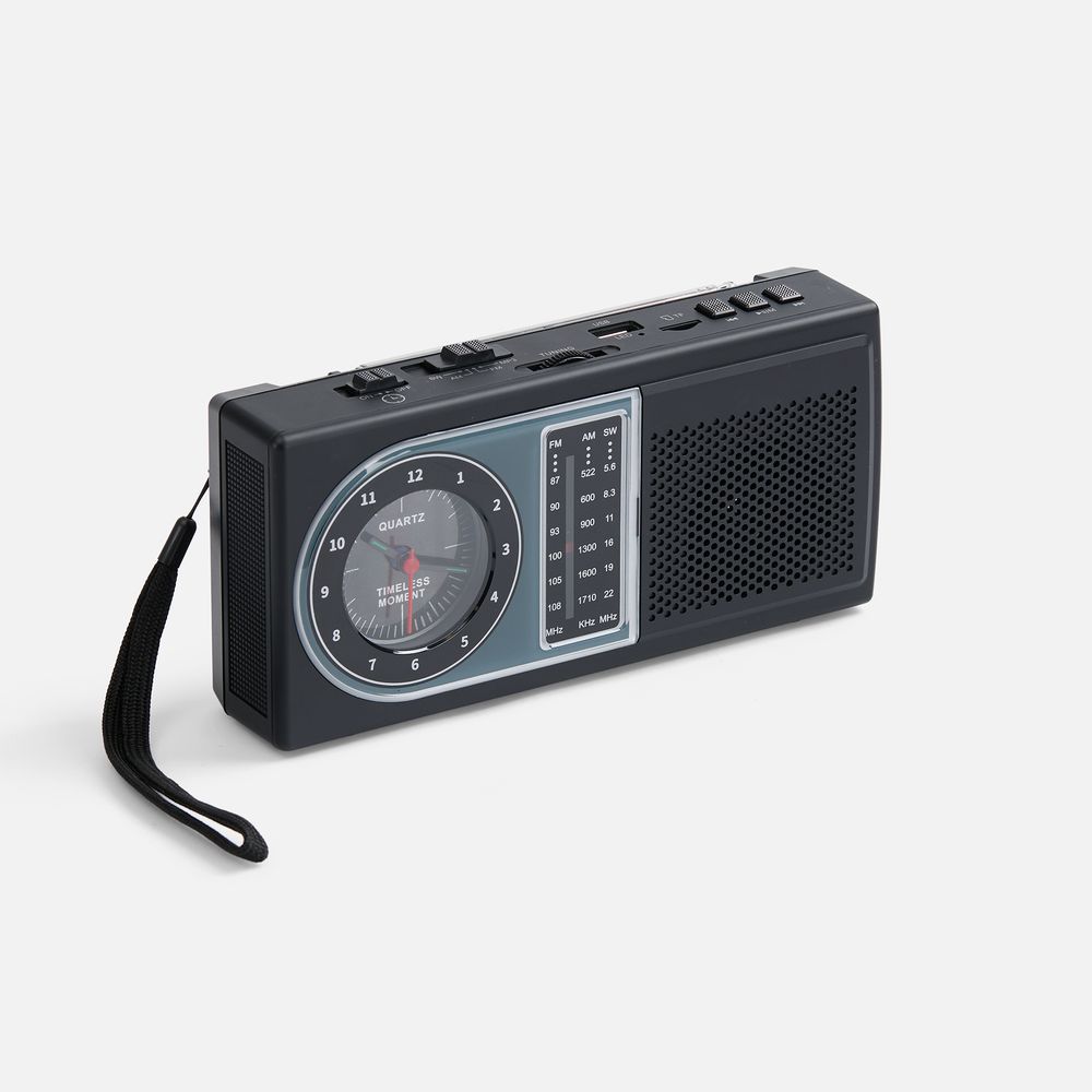 картинка Bluetooth-колонка с радио Comradio, черная от магазина