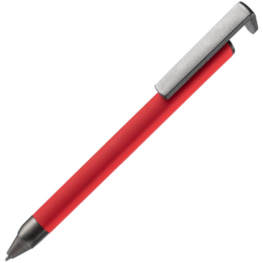 картинка Ручка шариковая Standic с подставкой для телефона, красная от магазина