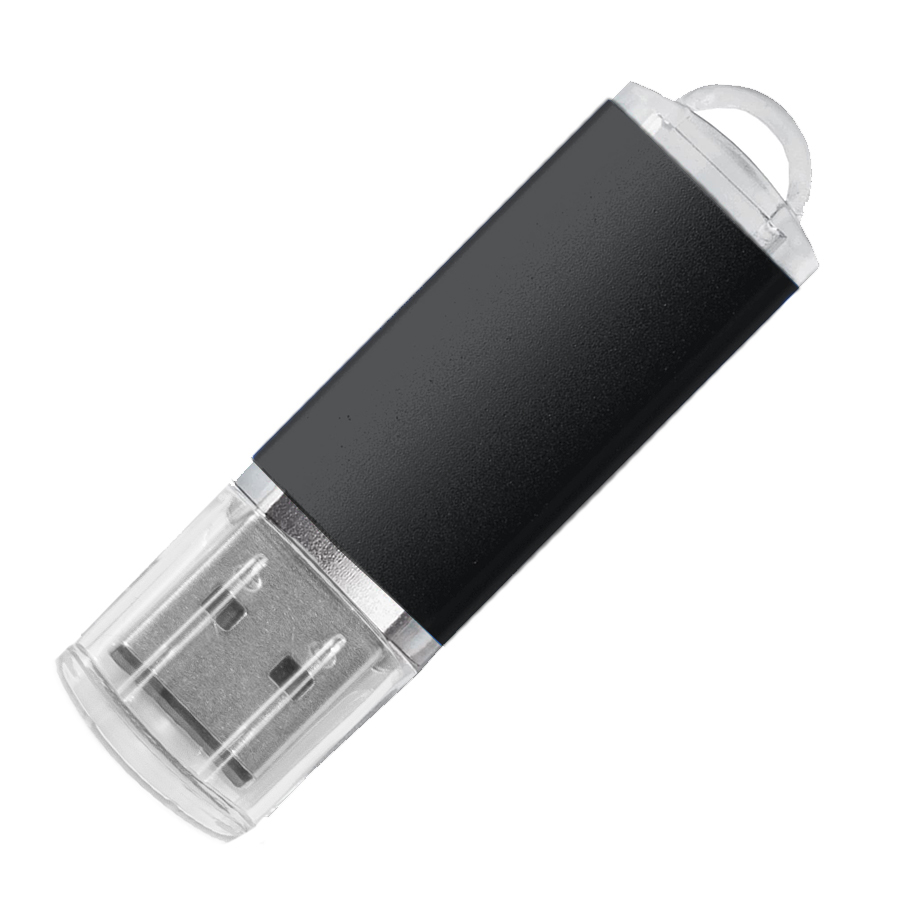 картинка USB flash-карта ASSORTI (32Гб), черная, 5,8х1,7х0,8 см, металл от магазина