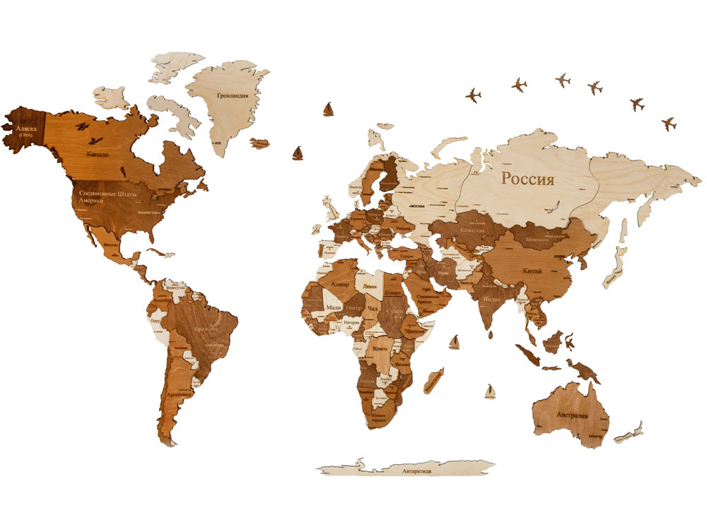 картинка Интерьерная карта мира World от магазина