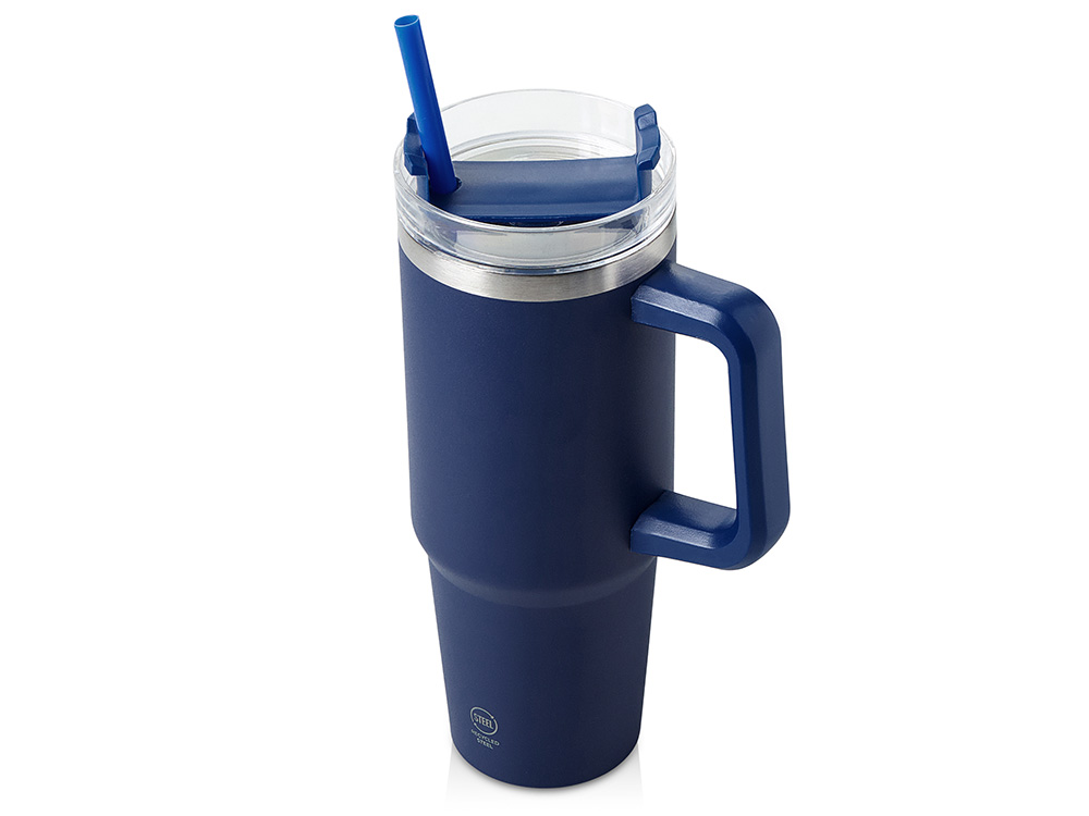 картинка Термокружка KRANSTON с трубочкой и поворотной крышкой, 870 мл от магазина