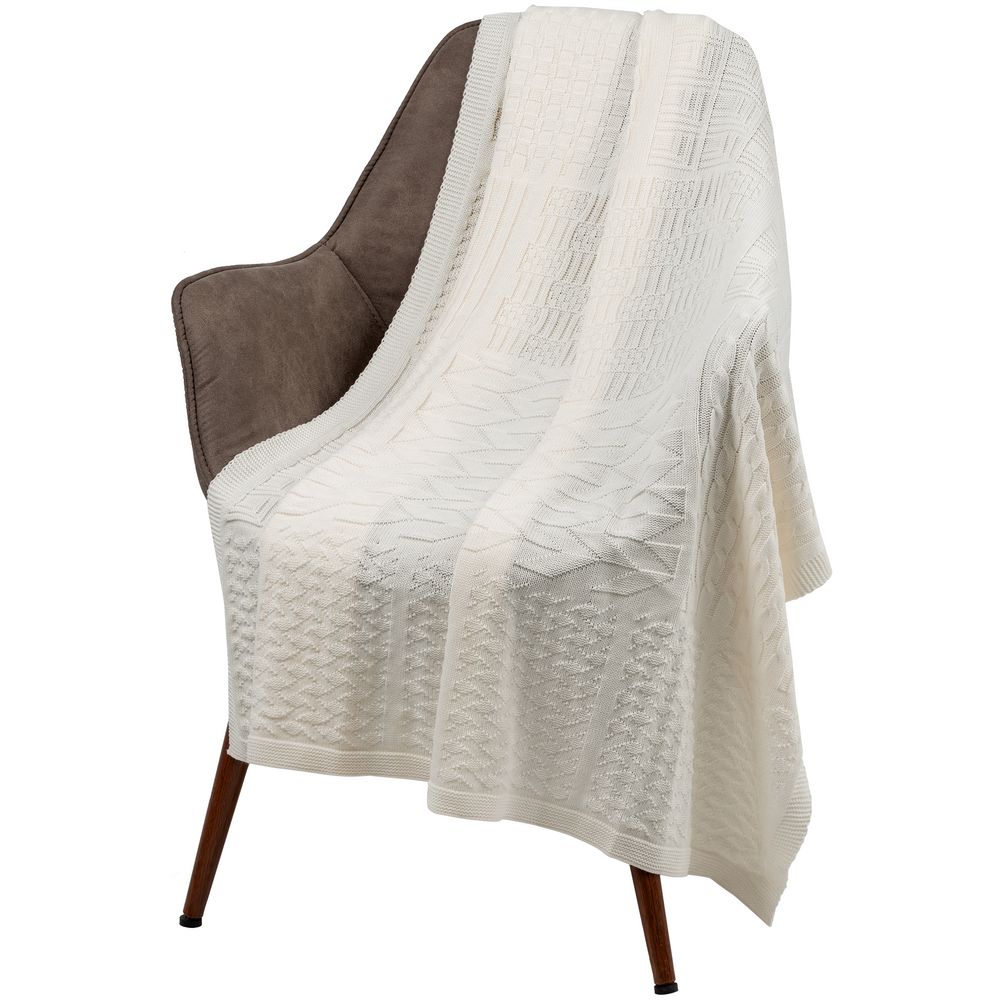 картинка Плед Snippet, молочно-белый от магазина