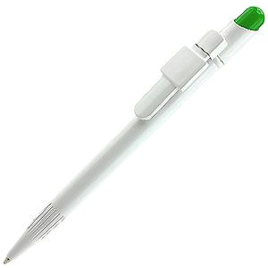 картинка MIR, ручка шариковая, белый/оранжевый, пластик от магазина