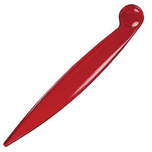 картинка SLIM, нож для корреспонденции, прозрачно-красный, пластик от магазина