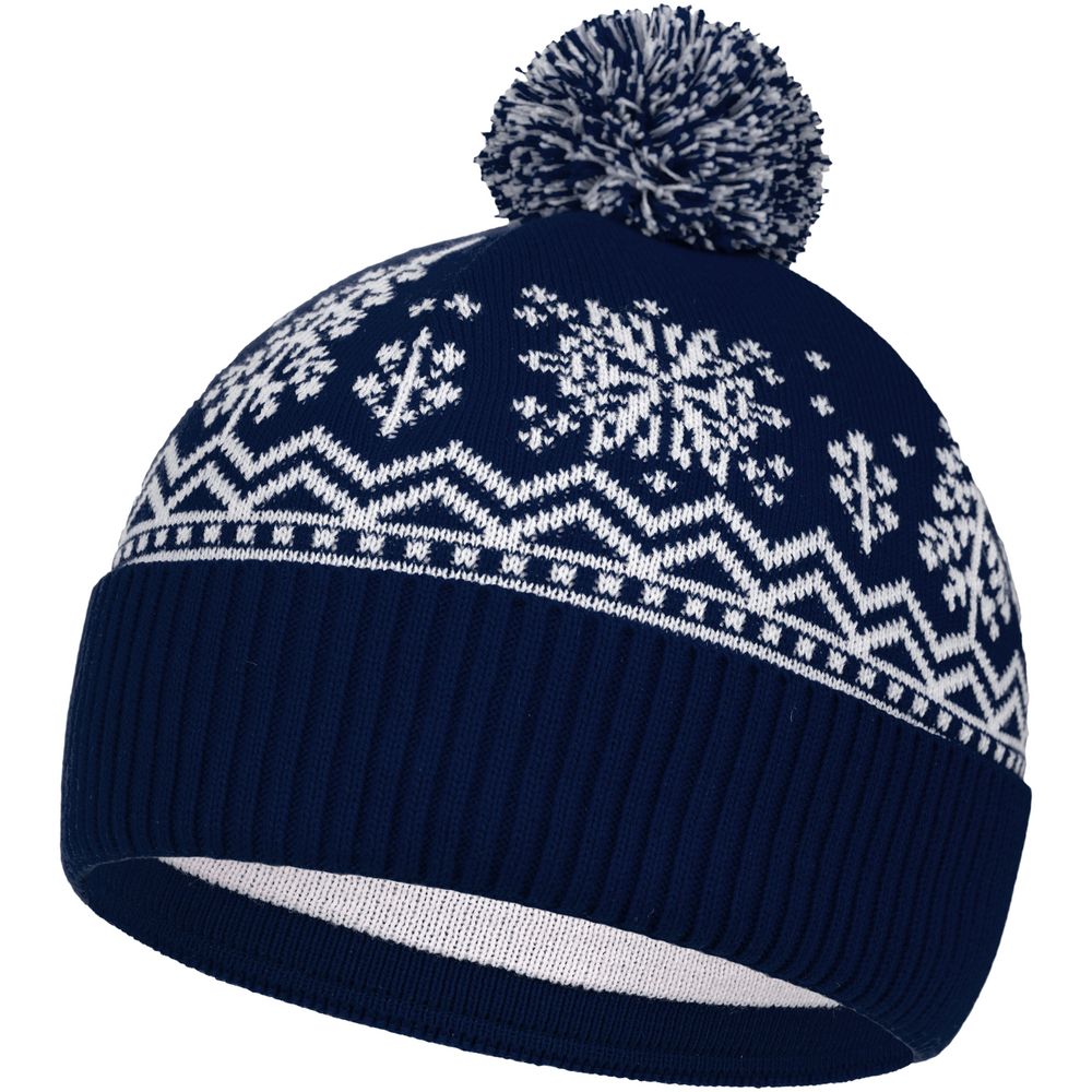 картинка Шапка Elnik, синяя с молочно-белым от магазина