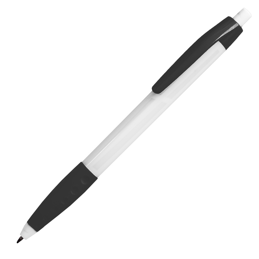 картинка Ручка шариковая N9 с грипом, белый/черный, пластик от магазина