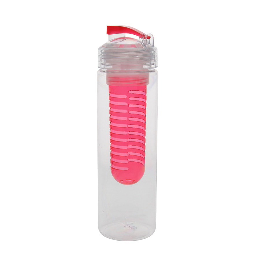 картинка Бутылка для воды "Frutti", пластиковая, с контейнером для ягод и фруктов, 700 мл., красный от магазина
