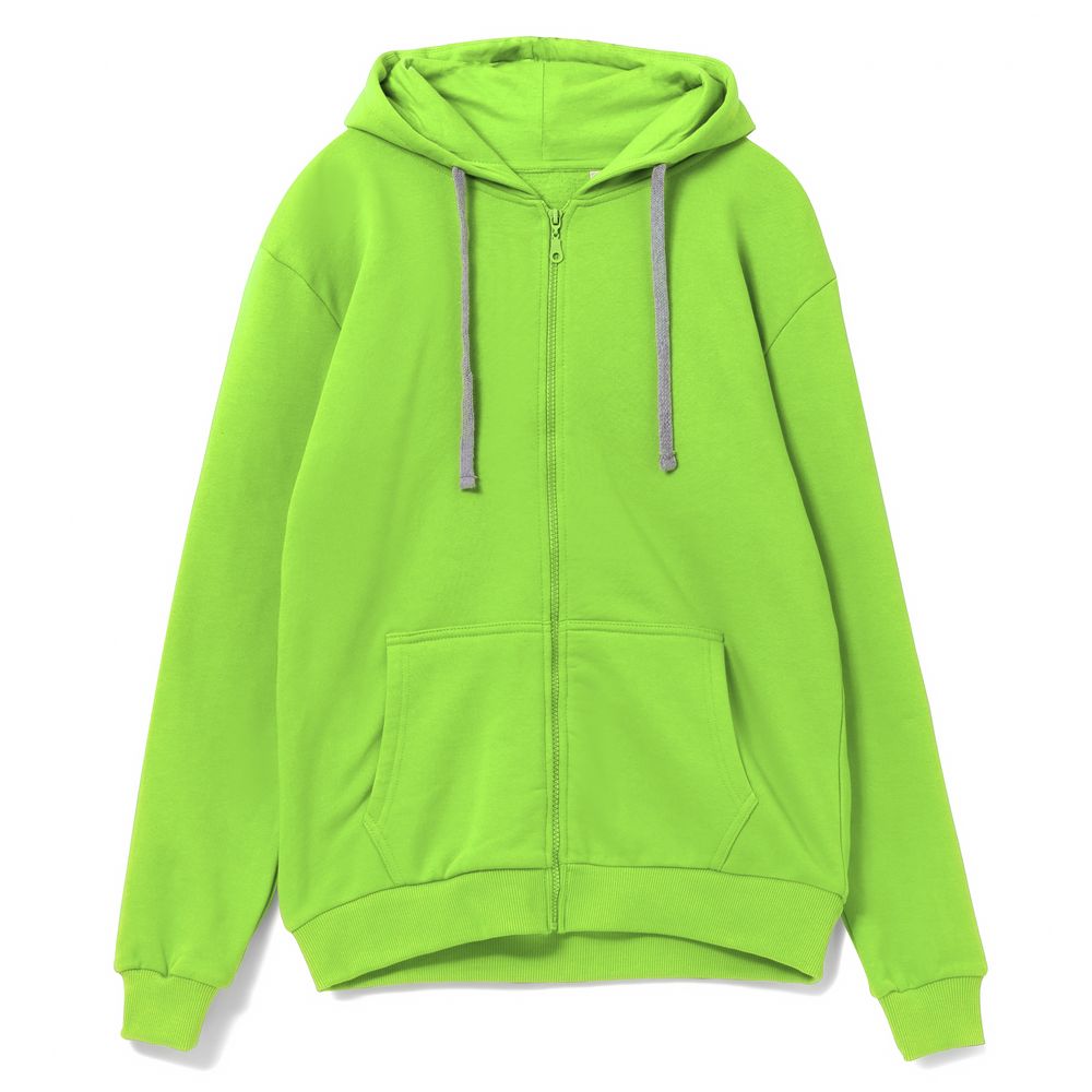 картинка Толстовка на молнии с капюшоном Siverga Heavy, зеленое яблоко от магазина