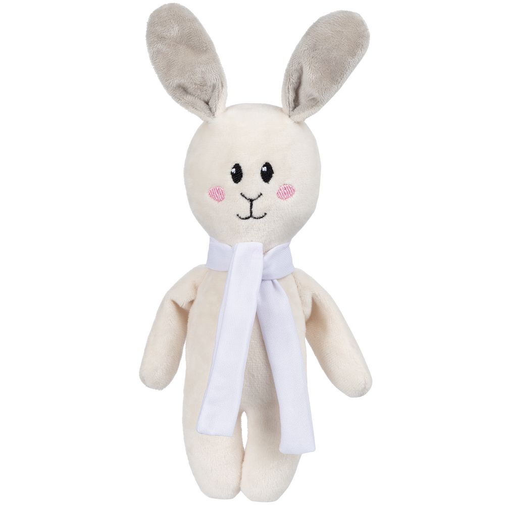 картинка Мягкая игрушка Beastie Toys, заяц с белым шарфом от магазина