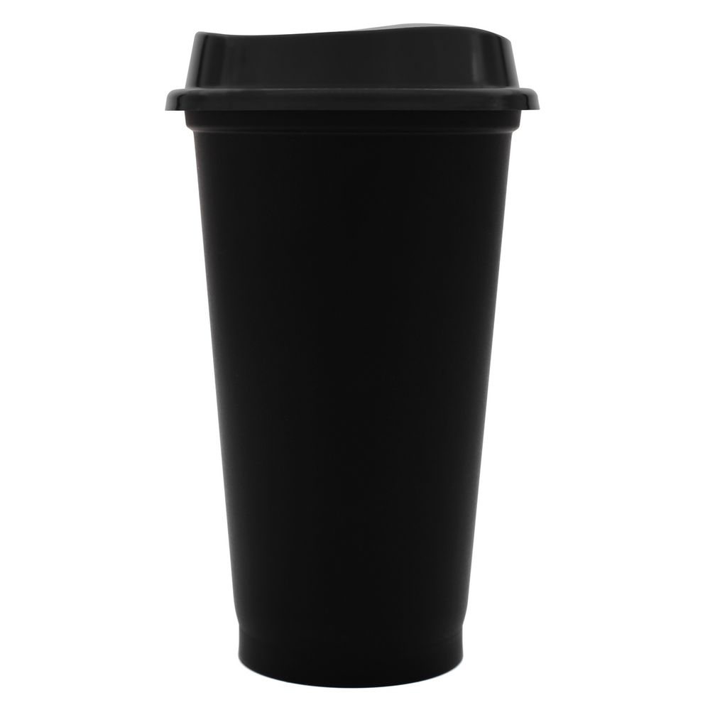 картинка Стакан с крышкой Color Cap Black, черный от магазина