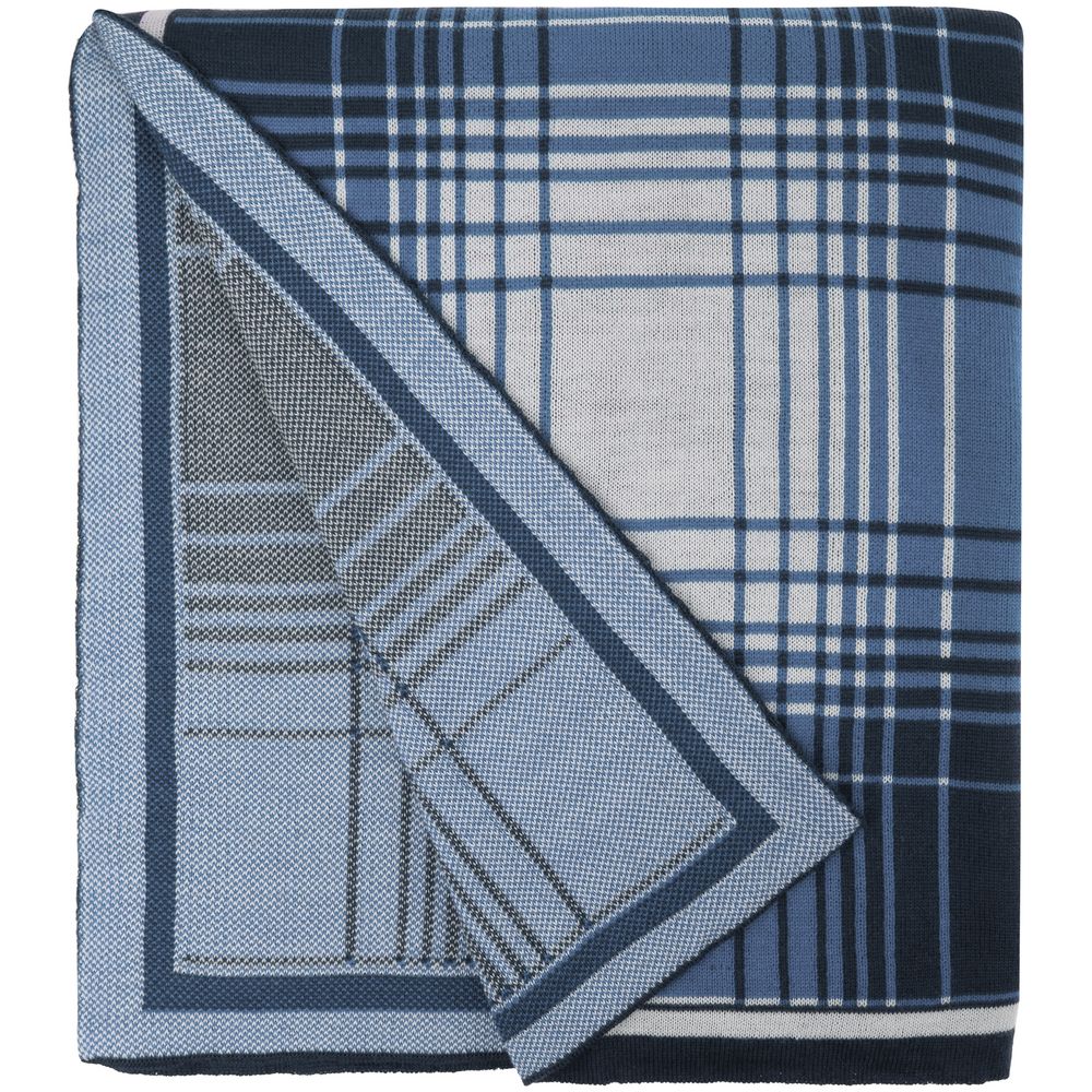 картинка Плед Duotone, синий с белым от магазина