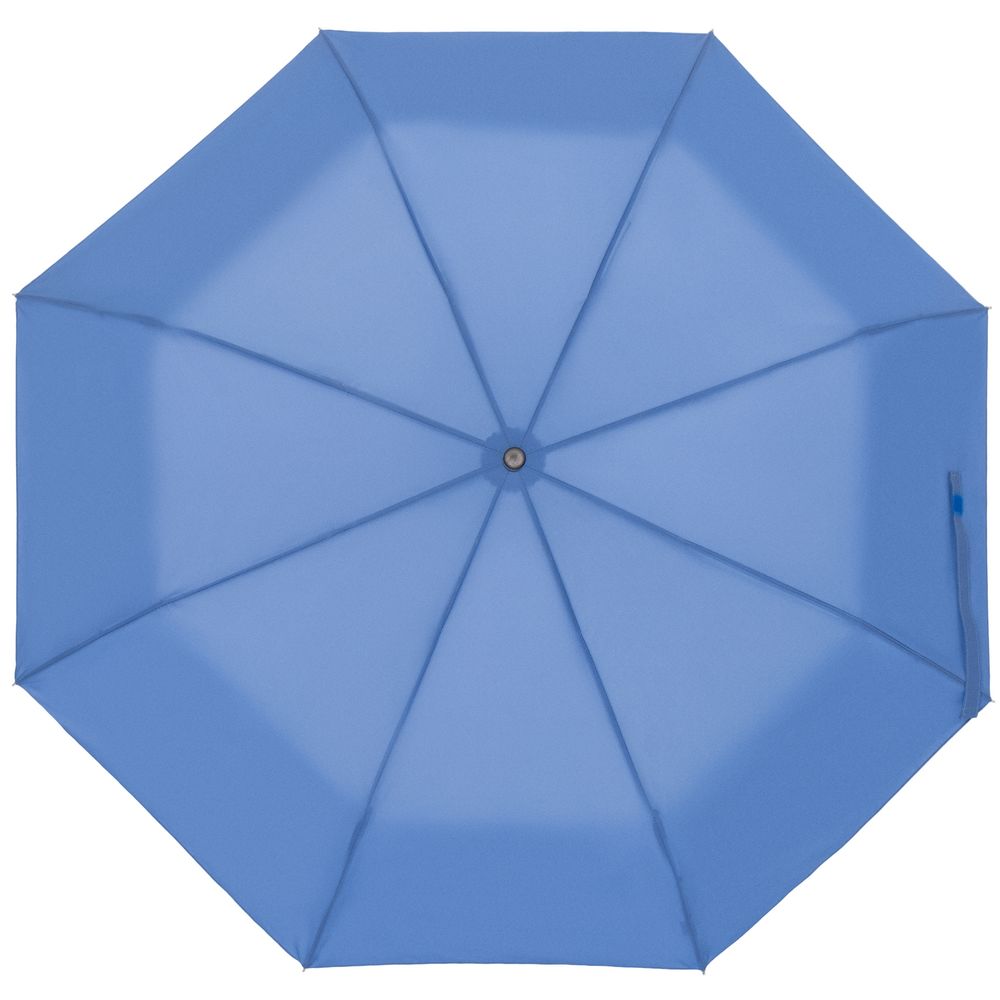 картинка Зонт складной Manifest Color со светоотражающим куполом, синий от магазина